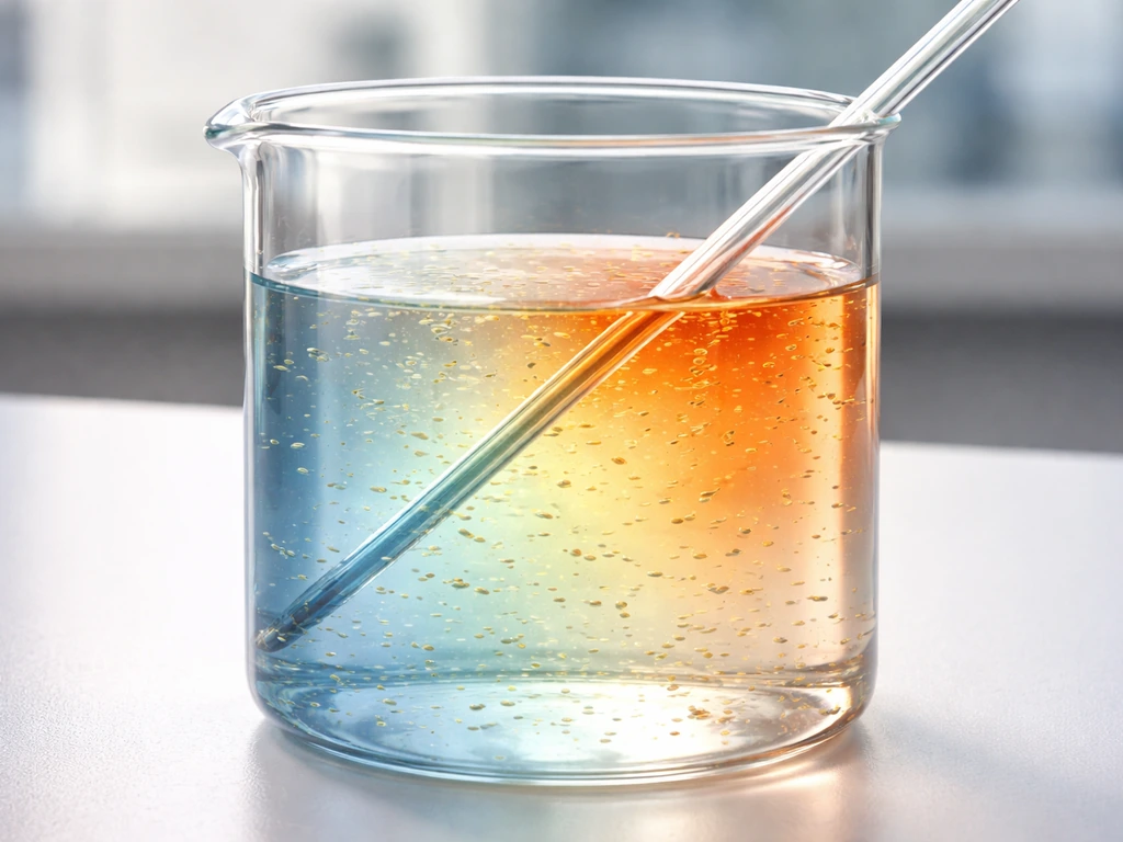 Beaker with color-shaded temperature band from cool to warm, suggesting bacterial growth in the danger range.