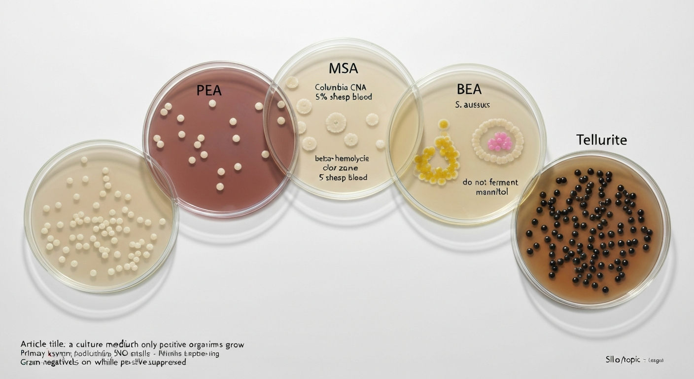 a culture medium on which only gram-positive organisms grow