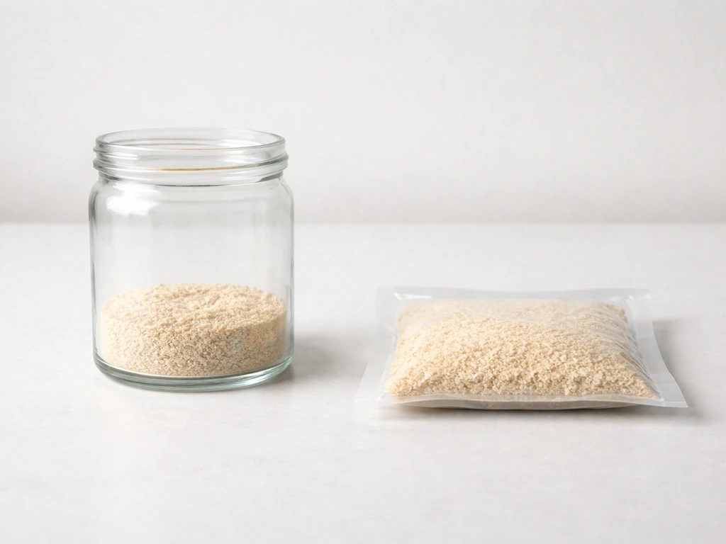 Side-by-side jars showing aerobic air exposure versus a vacuum-sealed bag reducing oxygen