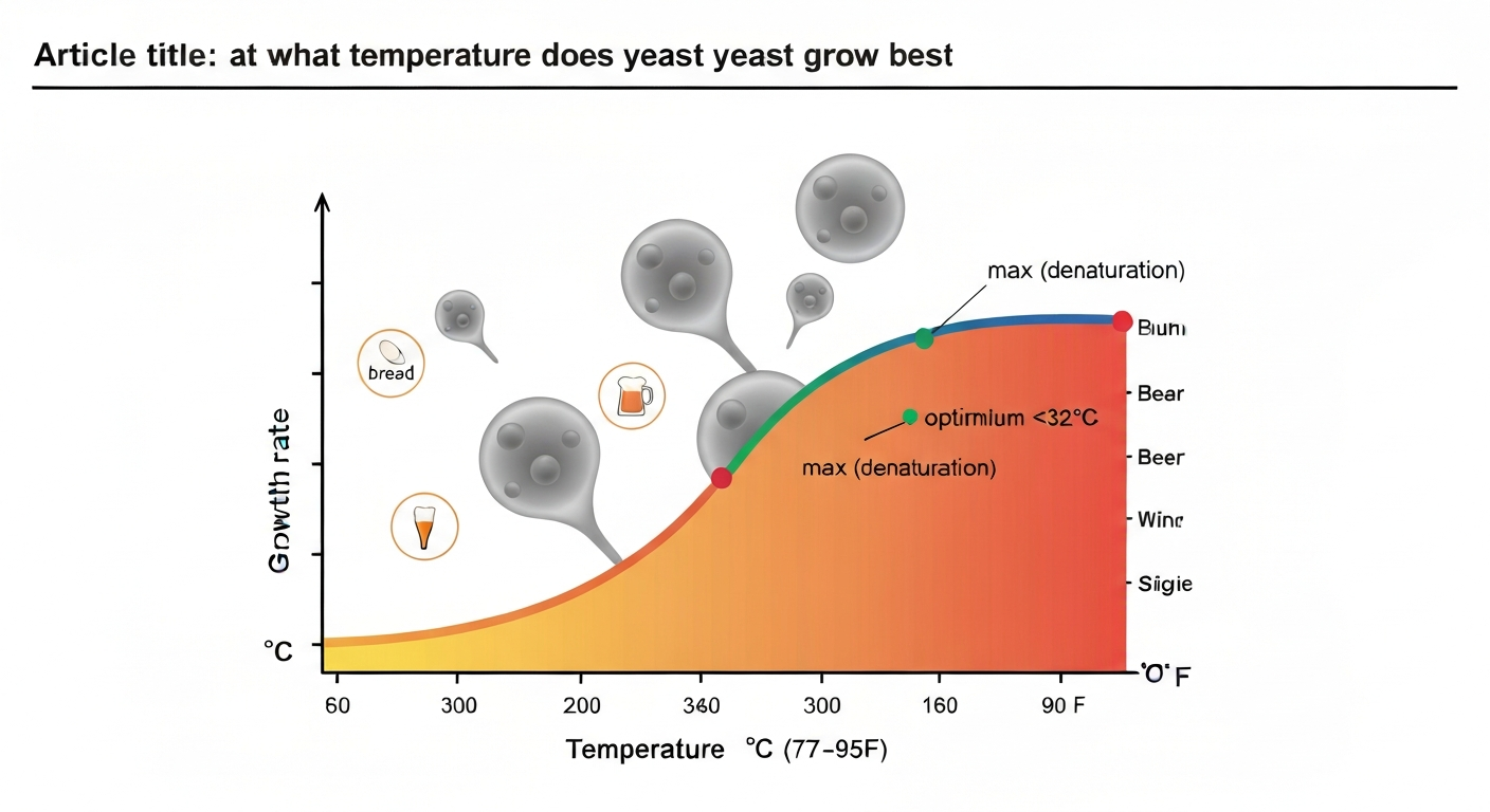 what temperature does yeast grow best